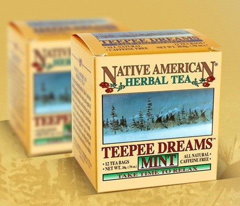 TeePee Dreams Mint - Native American Herbal Tea 12ct (6 pack)