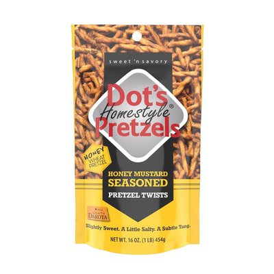 Dot's Pretzels Honey Mustard 16 oz Bag (30 ct Case)