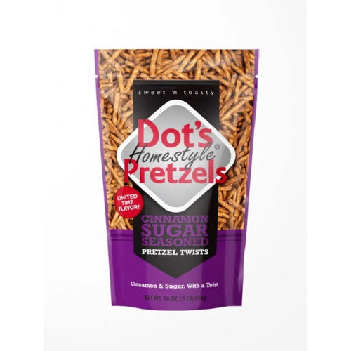 Dot's Pretzels Cinnamon Sugar 16 oz Bag (16 ct Case)